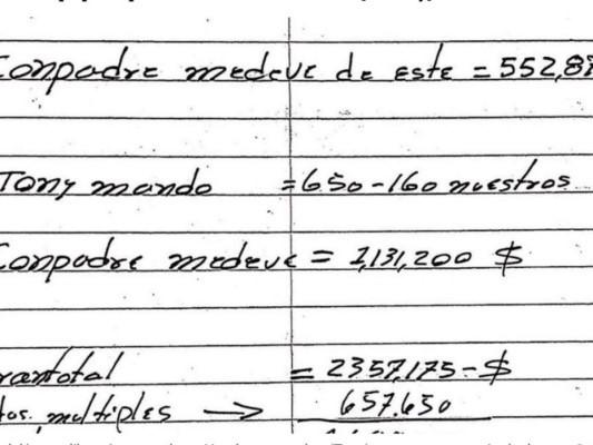 $!Uno de los apuntes en la libreta de Magdaleno Meza.