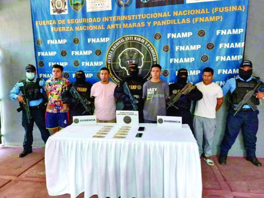 Capturan a sospechosos de cobrar extorsiones en San Pedro Sula