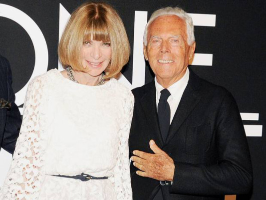 Giorgio Armani: 'Anna Wintour no es profesional”