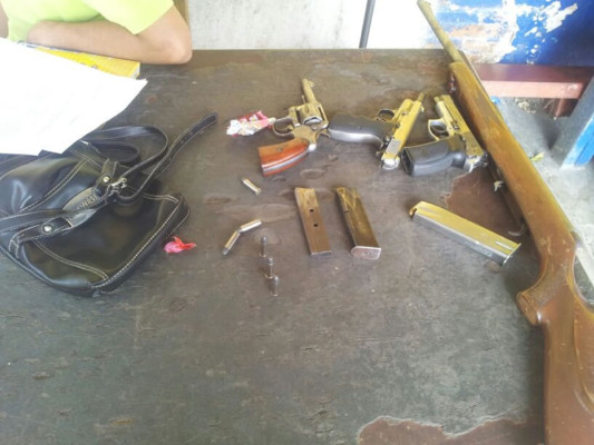 Capturan a cuatro supuestos mareros en La Lima