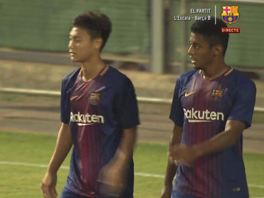 Video: La asistencia de gol del 'Choco' Lozano en su debut con Barcelona B