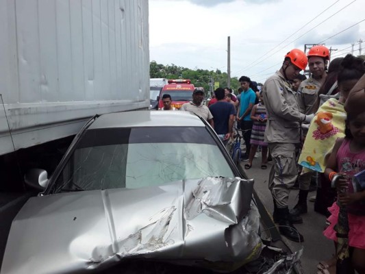 Una persona herida deja accidente vial en Choloma, Cortés