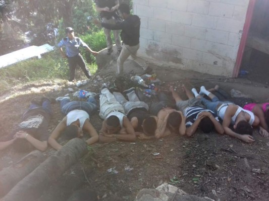 Detienen a ocho supuestos pandilleros en Choloma