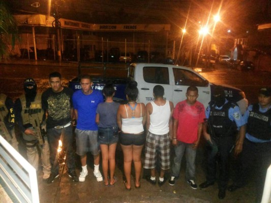 Capturan a seis supuestos extorsionadores en Tegucigalpa