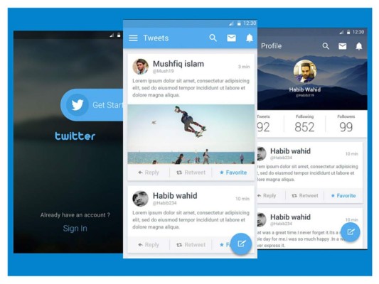 Twitter remodela su app para Android