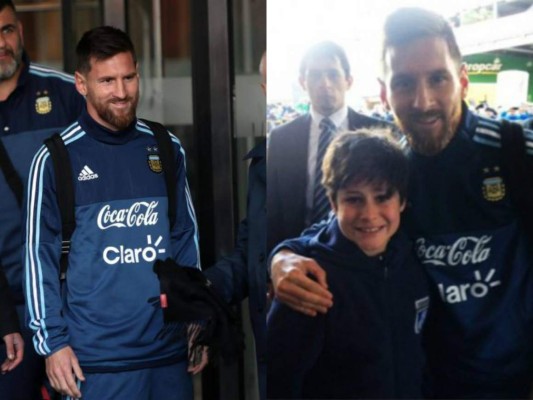 VIDEO: Messi y su emotivo gesto con niño uruguayo