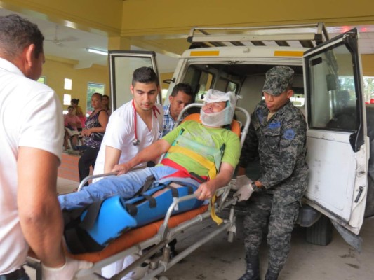 Comayagua: Accidente de autobús deja 12 heridos