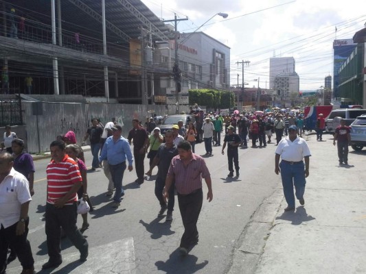 Organizaciones campesinas protestan en SPS contra la minería