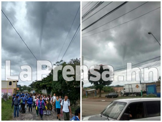 Tornado causa pánico en Siguatepeque