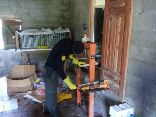 259 kilos de coca fueron hallados en narcolaboratorio en Balfate