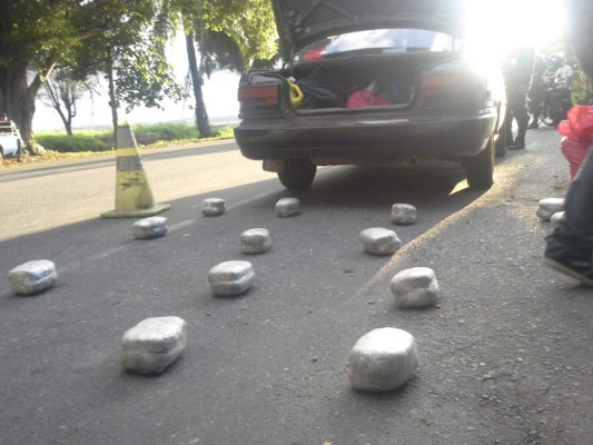 Decomisan 30 libras de marihuana en La Ceiba