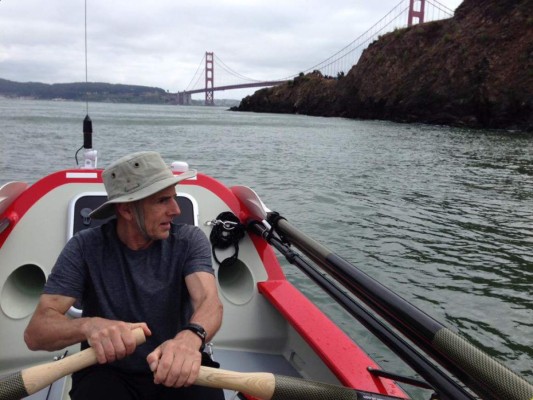 John Beeden, el británico que cruzó el pacífico remando 209 días