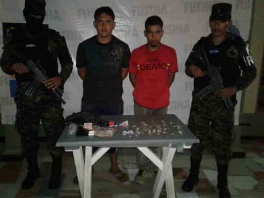 Capturan a dos hombres con marihuana en San Pedro Sula