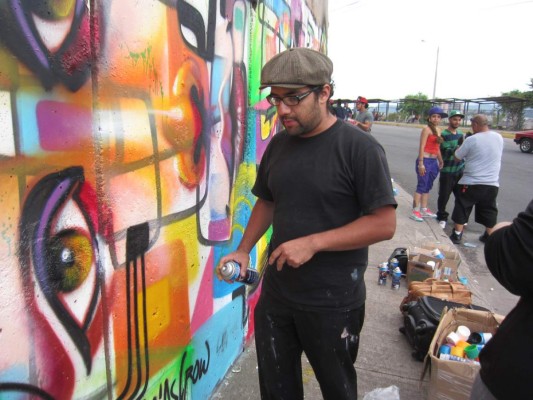 Artista del grafiti llega a Honduras a capacitar a jóvenes