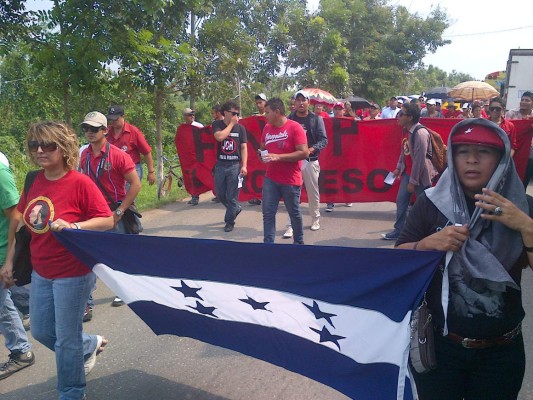 Marcha en El Progreso se desarrolla de manera pacífica