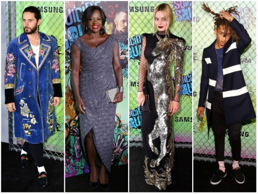 ¿Quiénes brillaron en el estreno mundial de 'Escuadrón Suicida'?  