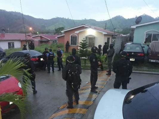 Operativo policial en varios sectores de Choloma