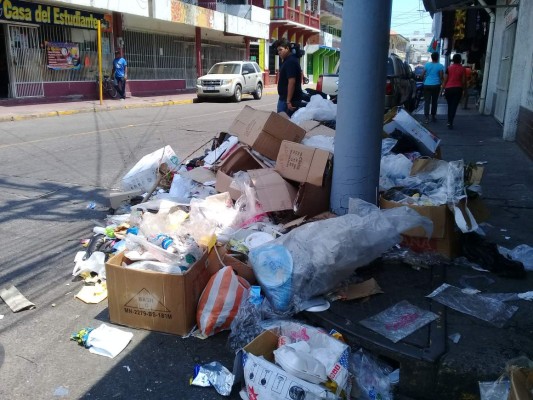 La Ceiba, inundada de basura por paro de empleados de tren de aseo