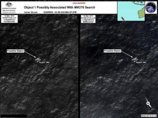 Nuevos rastros centran la búsqueda del avión desaparecido en el océano Índico