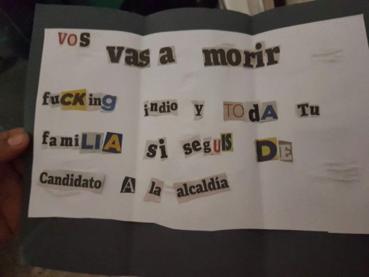 Amenazan de muerte a candidato a alcalde de Utila