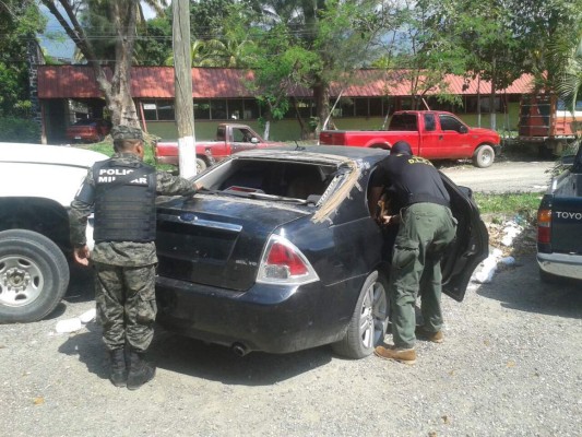 Hallan 54 kilos de cocaína en un carro en San Pedro Sula