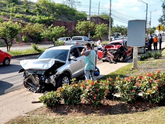 Bajo custodia en una clínica estará acusado de accidente en Tegucigalpa