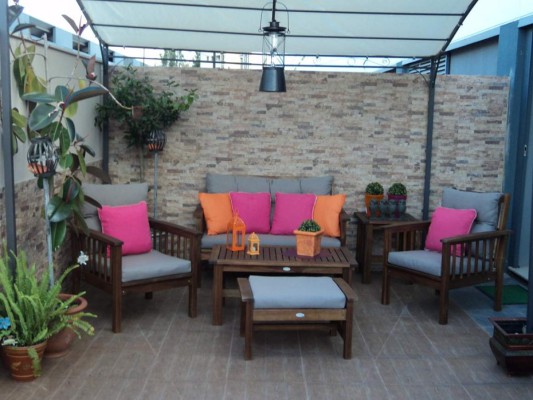 Un jardín pequeño, pero bien equipado