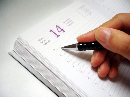 Organice bien su agenda