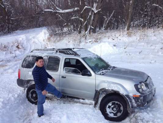 Fotos de hondureños afectados por la tormenta de nieve en EUA