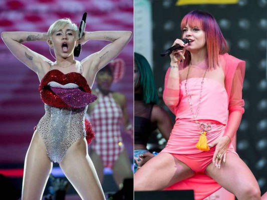 Miley Cyrus y Lily Allen 'asaltan' un karaoke&nbsp;&nbsp;