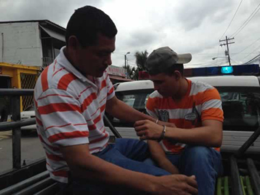Capturan infranganti a supuestos asaltantes de buses en San Pedro Sula