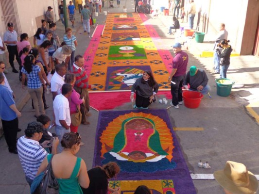 Los mejores lugares para ver las tradicionales alfombras en Honduras