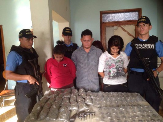Caen cinco jóvenes en posesión de marihuana en Tegucigalpa