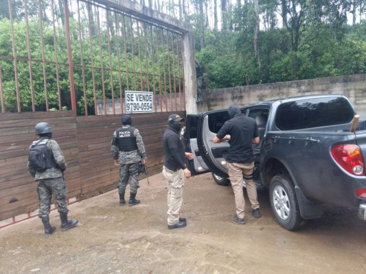 Una de las propiedades aseguradas en Santa Cruz de Yojoa, Cortés, en el marco de la 'Operación Avalancha II'.