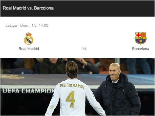 El entrenador francés del Real Madrid, Zinedine Zidane (R), reacciona cuando el defensor español del Real Madrid, Sergio Ramos, sale del campo después de ser expulsado durante la ronda de 16 partidos de fútbol de ida de la Liga de Campeones de la UEFA entre el Real Madrid CF y el Manchester City en el estadio Santiago Bernabeu. en Madrid el 26 de febrero de 2020. / AFP /