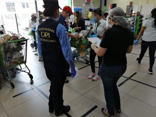 Inspeccionan supermercados y tiendas de Tegucigalpa durante crisis sanitaria por COVID-19