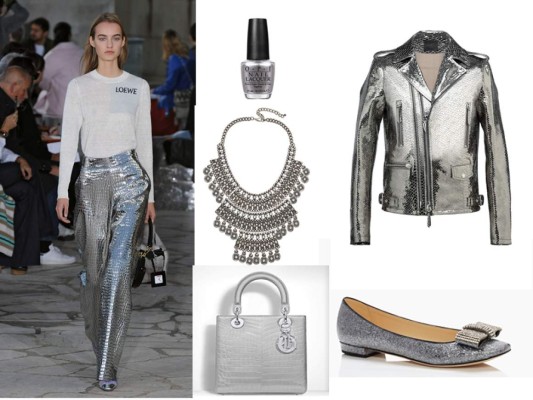 Destellos plateados y metalizados