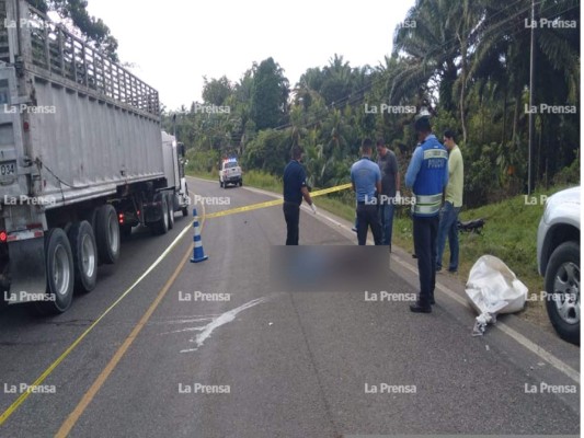Dos hombres pierden la vida en diferentes accidentes de tránsito en Atlántida