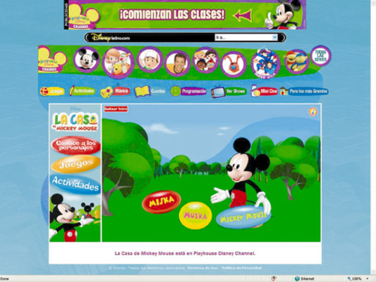 Espacio de diversión virtual para los niños