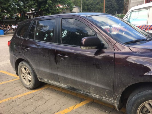 Tirotean camioneta conducida por una mujer en San Pedro Sula