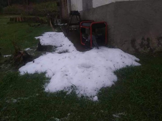 Cae tormenta de granizo en aldea de Lempira&nbsp;&nbsp;