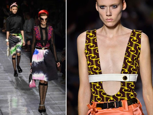 Las guerreras de Fendi y los desgarros de Prada desfilan en Milán