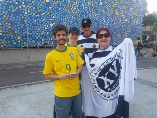 Afición brasileña llegó temprano al Maracaná y sin temor a Honduras