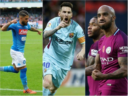 Manchester City, Barcelona y Nápoles, líderes con traje de récord
