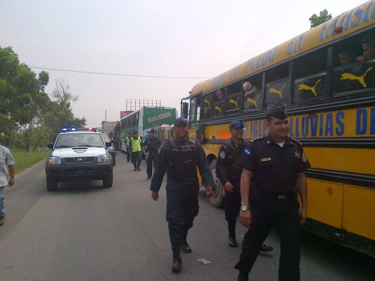 Marcha en El Progreso se desarrolla de manera pacífica