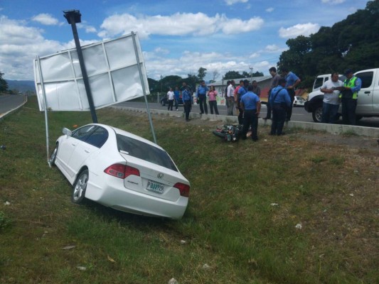 Un muerto y dos heridos dejó accidente en Comayagua