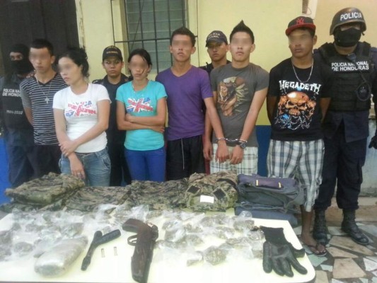 Capturan a supuestos miembros de pandillas en Tegucigalpa