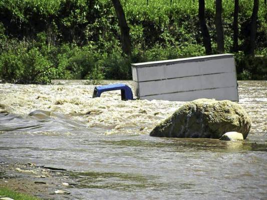 Fuertes lluvias dejan ya familias afectadas en Honduras
