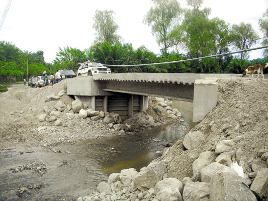 Invierten 25 millones de lempiras en puentes