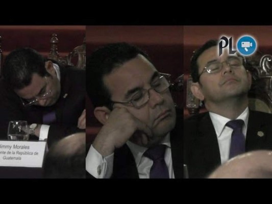 Guatemalan President Jimmy Morales speaks during an oficial ceremony in Mixco municipality, outskirts of Guatemala City on September 17, 2018.Guatemala's government announced Monday it keeps banning the entry of the head of the UN anti-corruption mission in spite of a temporary derogation of such decision by the Constitutional Court (CC) of Guatemala, the highest legal authority in the country. / AFP PHOTO / Johan ORDONEZ